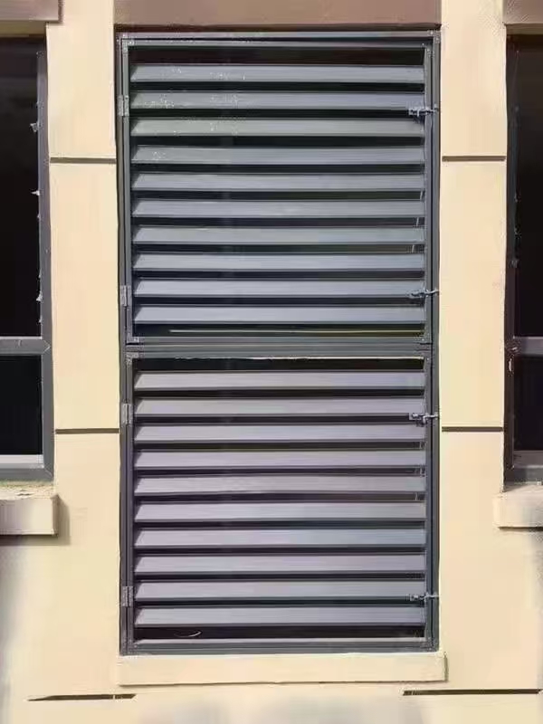 泸州市门头雨棚铝单板铝格栅百叶窗 - 方案